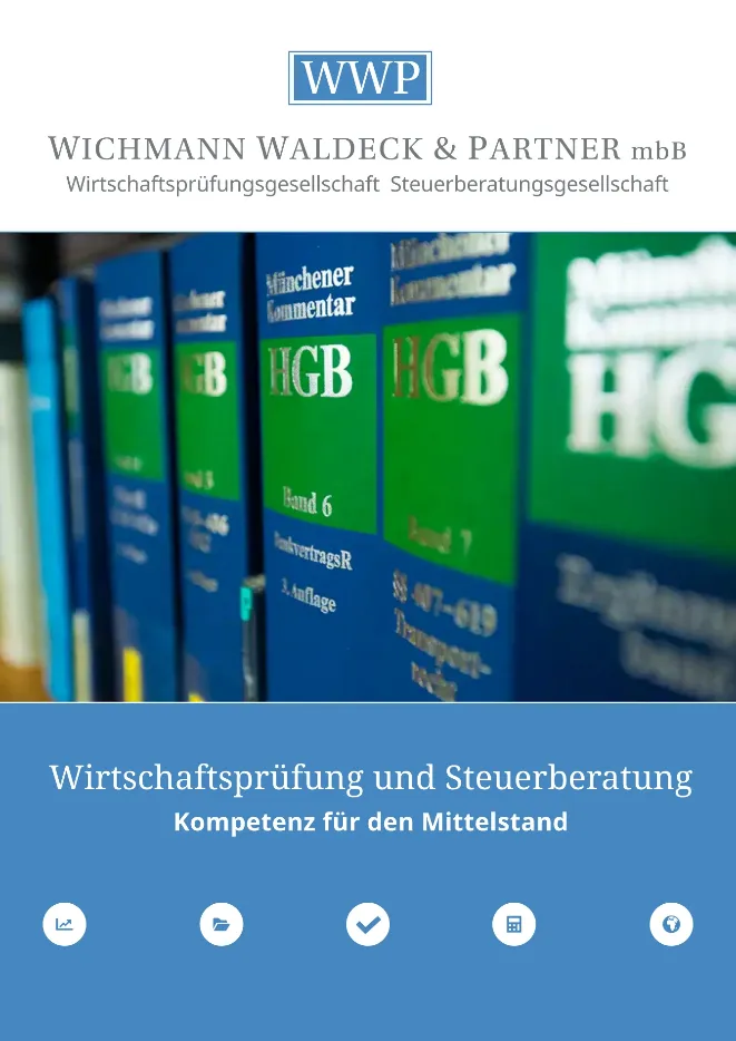 Broschüre Cover - Wichmann, Waldeck & Partner mbB